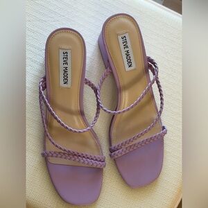 Steve Madden Lavender Braided Sandals